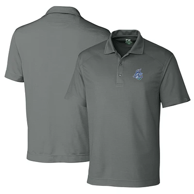 Men's Cutter & Buck Gray Hartford Yard Goats DryTec Genre Textured Solid Polo