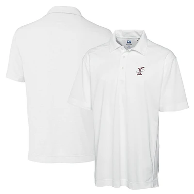 Men's Cutter & Buck White Albuquerque Isotopes DryTec Genre Textured Solid Polo