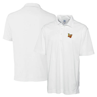 Men's Cutter & Buck White Las Vegas Aviators DryTec Genre Textured Solid Polo