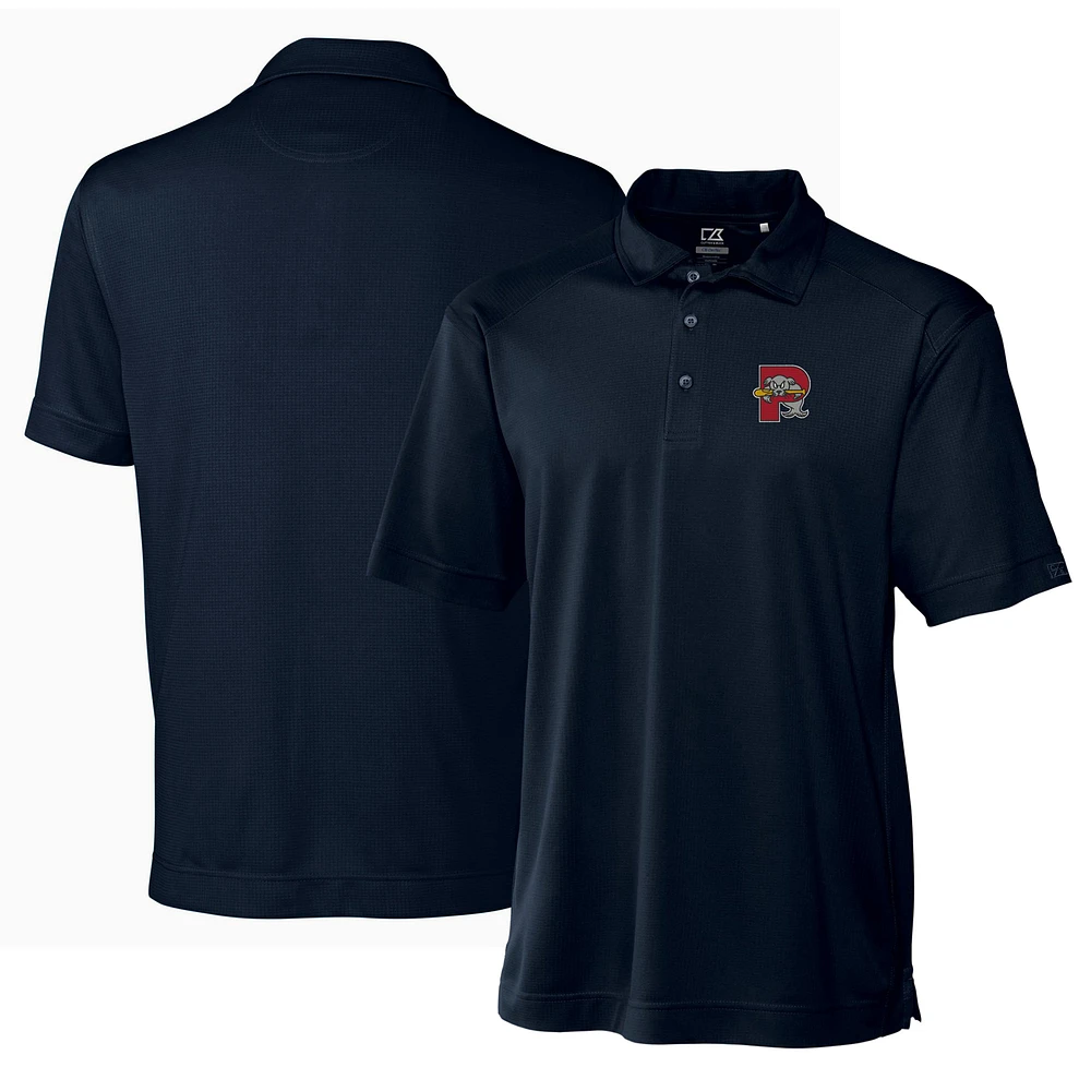 Men's Cutter & Buck Navy Portland Sea Dogs DryTec Genre Textured Solid Polo