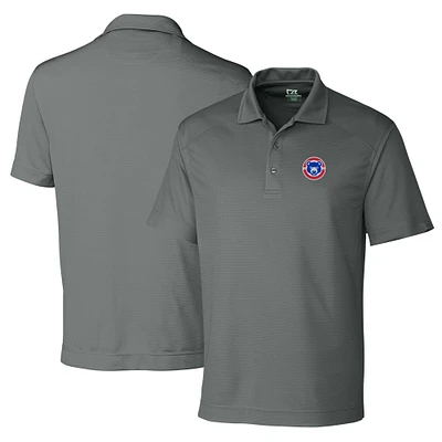 Men's Cutter & Buck Gray South Bend Cubs DryTec Genre Textured Solid Polo