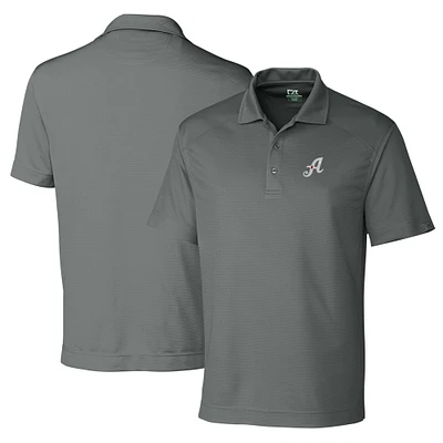 Men's Cutter & Buck Gray Reno Aces DryTec Genre Textured Solid Polo
