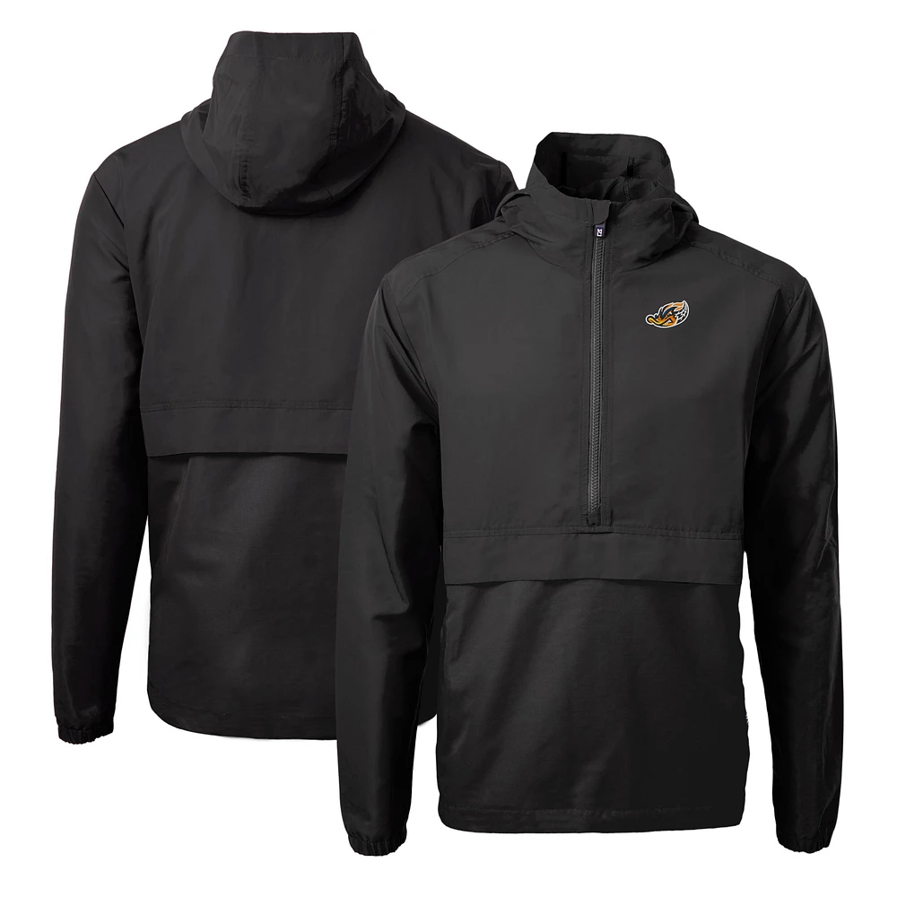 Men's Cutter & Buck Akron RubberDucks Charter Eco Recycled Half-Zip Anorak Jacket