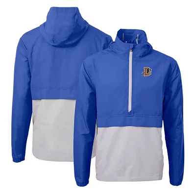 Men's Cutter & Buck Durham Bulls Charter Eco Recycled Half-Zip Anorak Jacket