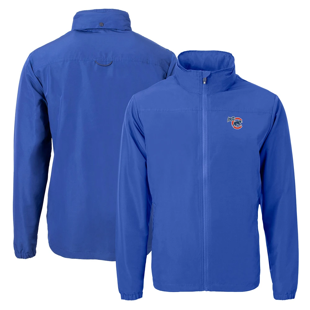 Men's Cutter & Buck Iowa Cubs Charter Eco Recycled Full-Zip Jacket