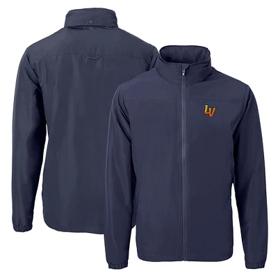 Men's Cutter & Buck Navy Las Vegas Aviators Charter Eco Recycled Full-Zip Jacket