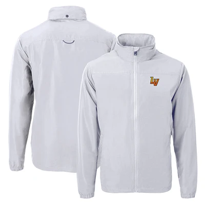 Men's Cutter & Buck Gray Las Vegas Aviators Charter Eco Recycled Full-Zip Jacket