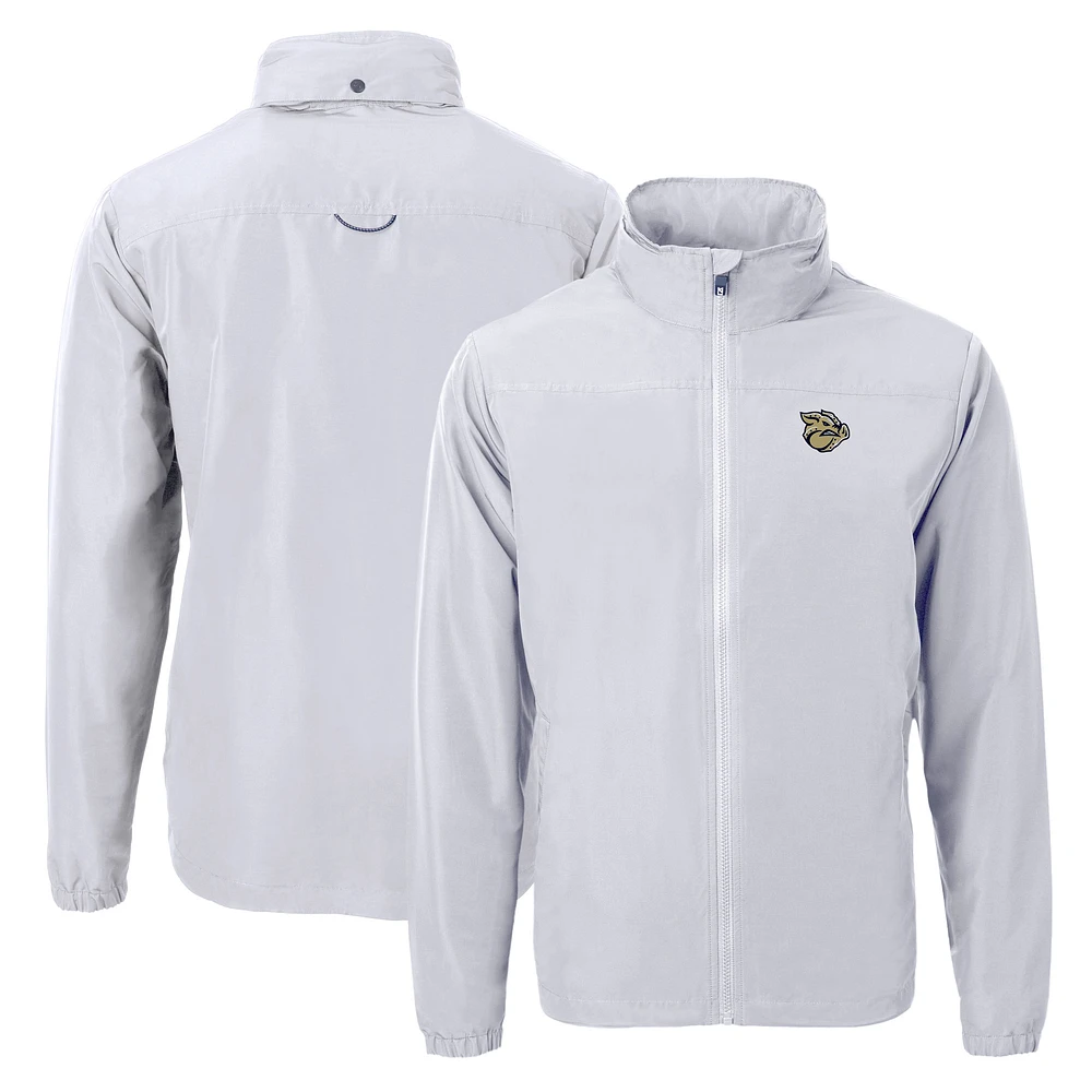 Men's Cutter & Buck Lehigh Valley IronPigs Charter Eco Recycled Full-Zip Jacket