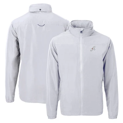 Men's Cutter & Buck Gray Reno Aces Charter Eco Recycled Full-Zip Jacket