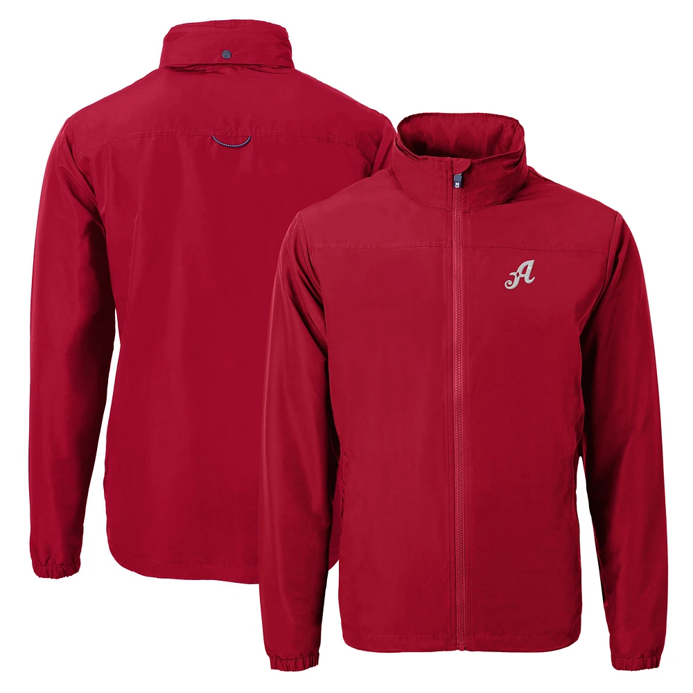 Men's Cutter & Buck Cardinal Reno Aces Charter Eco Recycled Full-Zip Jacket