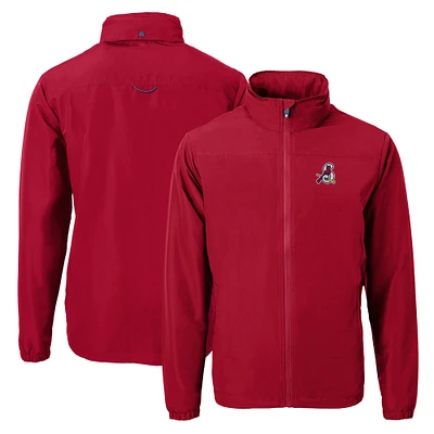 Men's Cutter & Buck Cardinal Springfield Cardinals Charter Eco Recycled Full-Zip Jacket