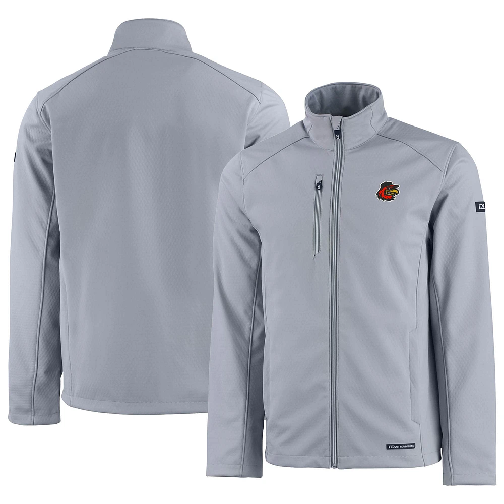 Men's Cutter & Buck Rochester Red Wings Evoke Eco Softshell Recycled Full-Zip Jacket
