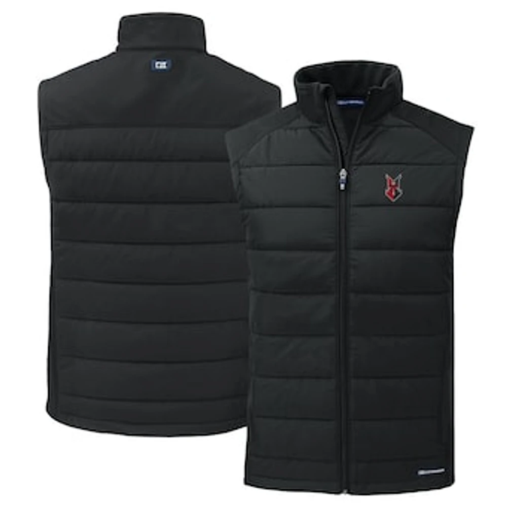 Men's Cutter & Buck Indianapolis Indians Evoke Hybrid Eco Softshell Recycled Full-Zip Vest