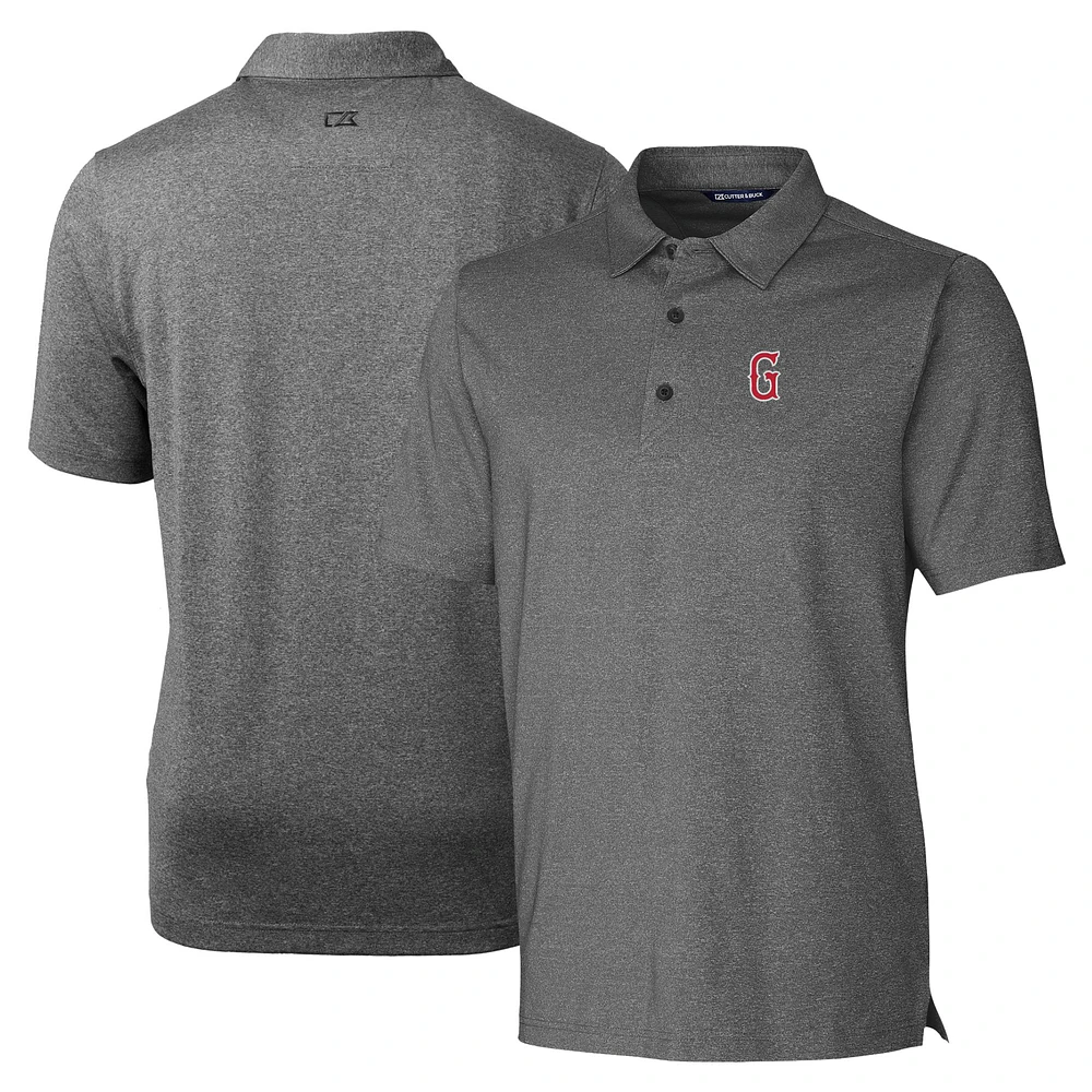 Men's Cutter & Buck Heather Charcoal Greenville Drive Forge Heathered Stretch Polo