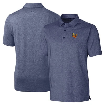 Men's Cutter & Buck Heather Navy Las Vegas Aviators Forge Heathered Stretch Polo