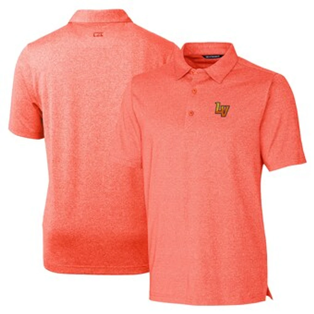 Men's Cutter & Buck Heather Orange Las Vegas Aviators Forge Heathered Stretch Polo