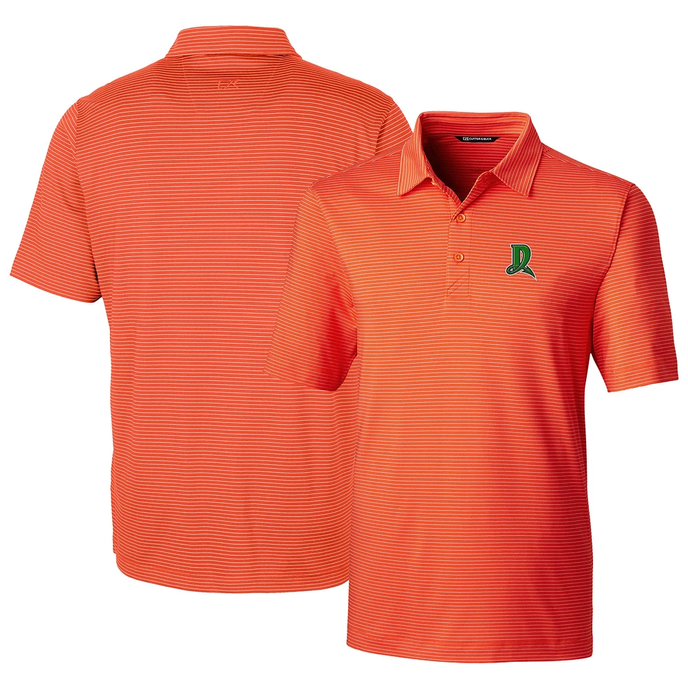 Men's Cutter & Buck Dayton Dragons Forge Pencil Stripe Stretch DryTec Polo