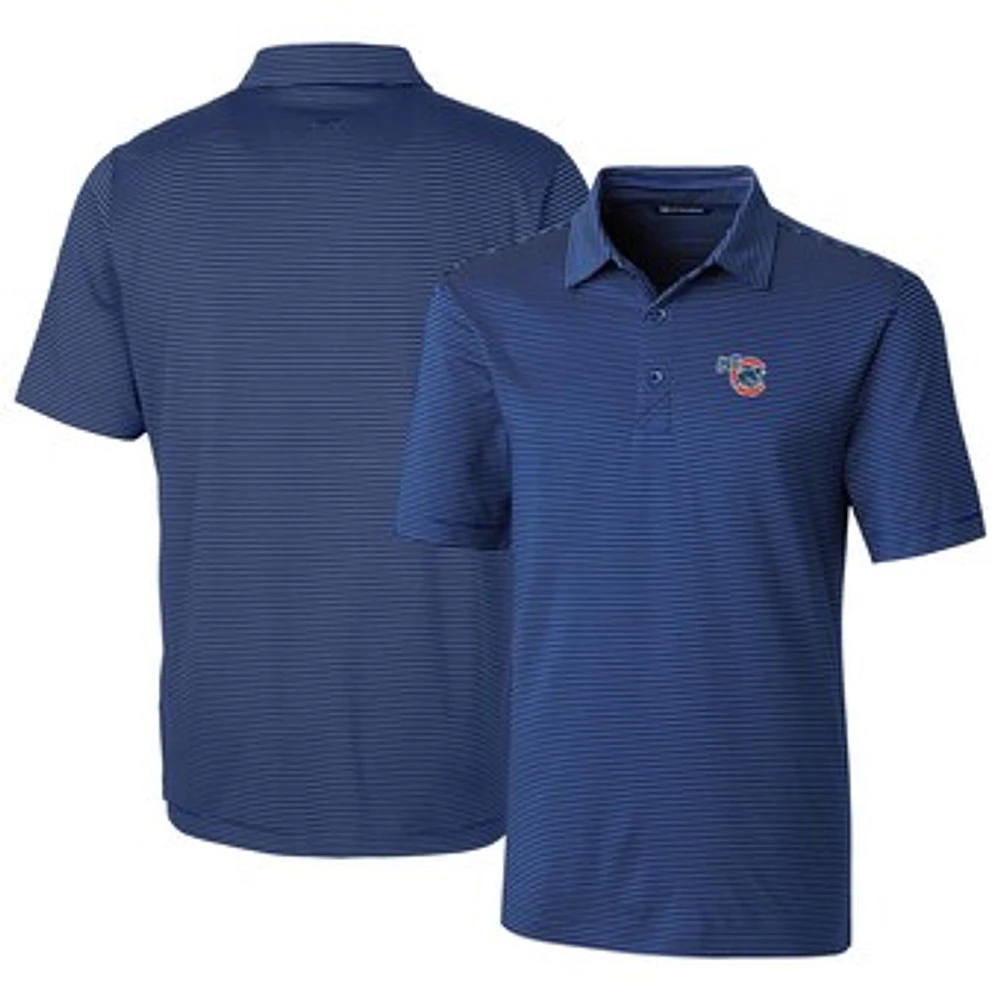 Men's Cutter & Buck Iowa Cubs Forge Pencil Stripe Stretch DryTec Polo