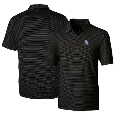 Men's Cutter & Buck New Hampshire Fisher Cats Forge Pencil Stripe Stretch DryTec Polo