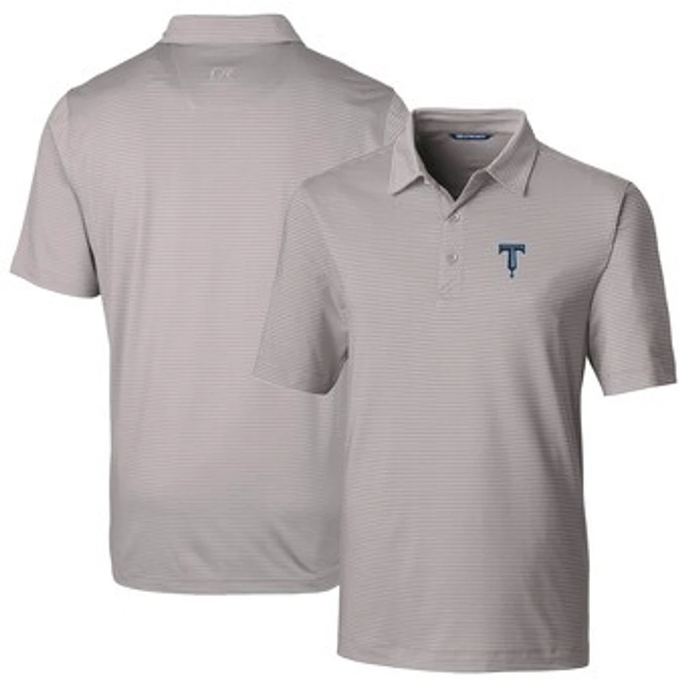 Men's Cutter & Buck Tulsa Drillers Forge Pencil Stripe Stretch DryTec Polo