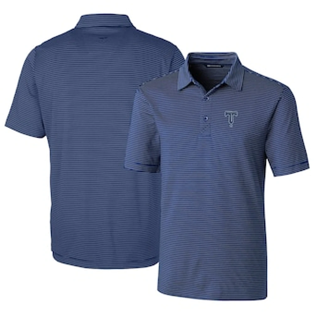 Men's Cutter & Buck Tulsa Drillers Forge Pencil Stripe Stretch DryTec Polo