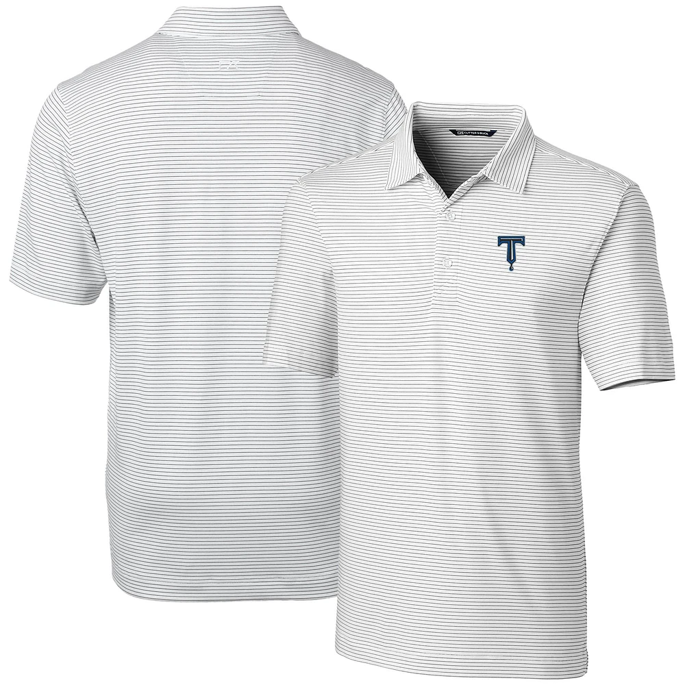 Men's Cutter & Buck Tulsa Drillers Forge Pencil Stripe Stretch DryTec Polo