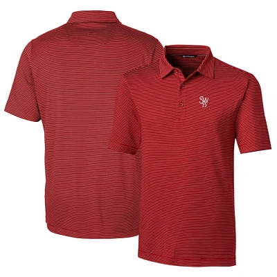 Men's Cutter & Buck Scranton Wilkes-Barre RailRiders Forge Pencil Stripe Stretch DryTec Polo