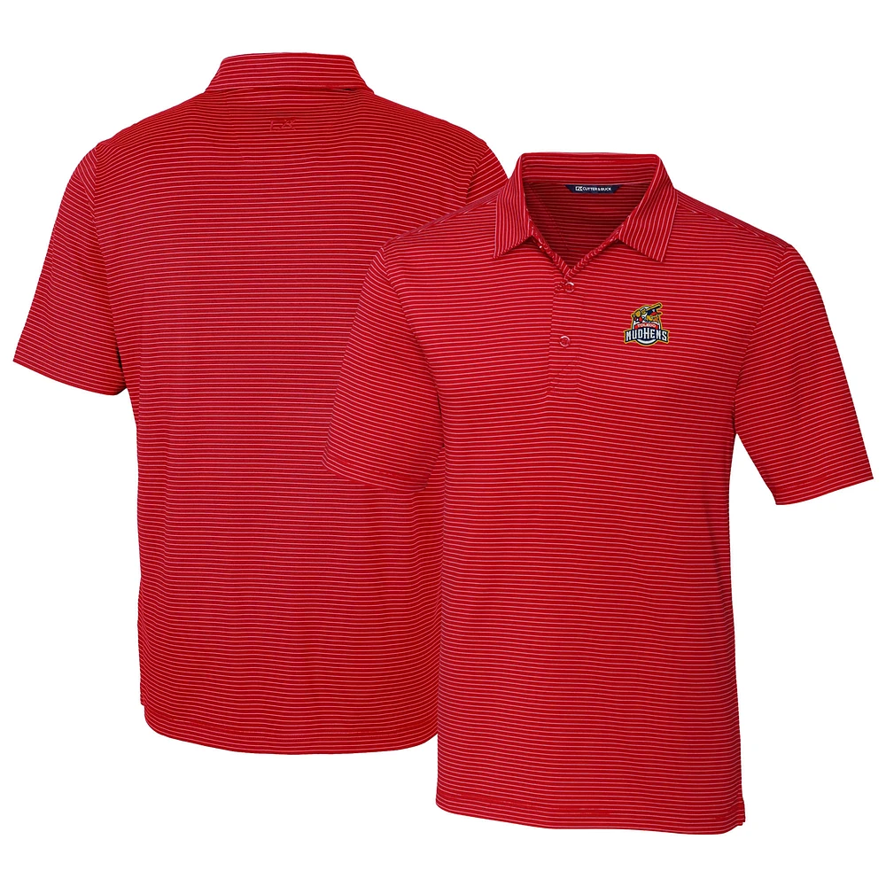 Men's Cutter & Buck Toledo Mud Hens Forge Pencil Stripe Stretch DryTec Polo