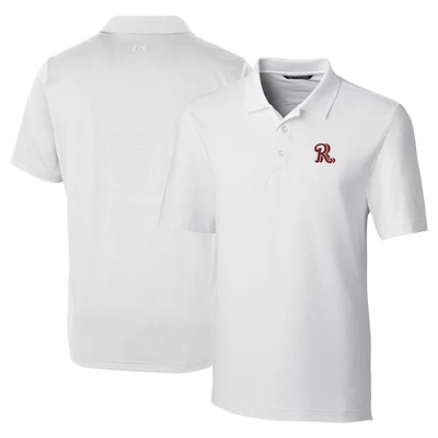 Men's Cutter & Buck White Frisco RoughRiders DryTec Forge Stretch Polo