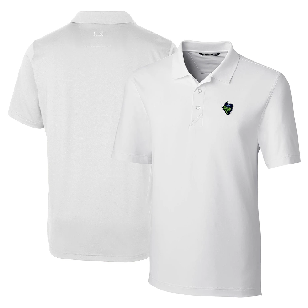 Men's Cutter & Buck White Hillsboro Hops DryTec Forge Stretch Polo