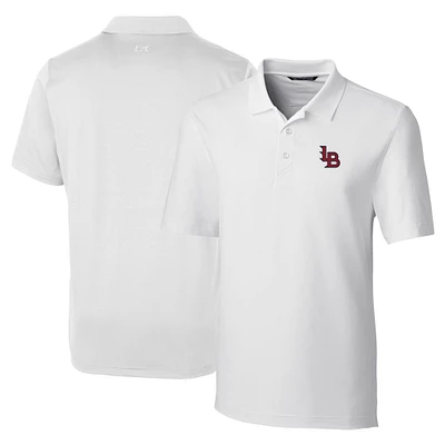Men's Cutter & Buck White Louisville Bats DryTec Forge Stretch Polo
