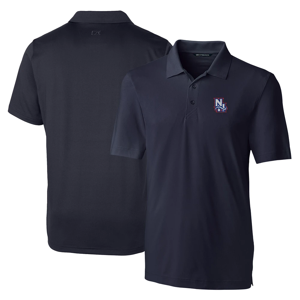 Men's Cutter & Buck Navy New Hampshire Fisher Cats DryTec Forge Stretch Polo