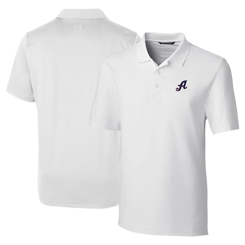 Men's Cutter & Buck White Reno Aces DryTec Forge Stretch Polo