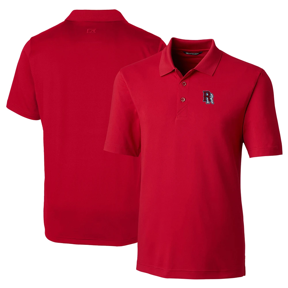 Men's Cutter & Buck Red Round Rock Express DryTec Forge Stretch Polo