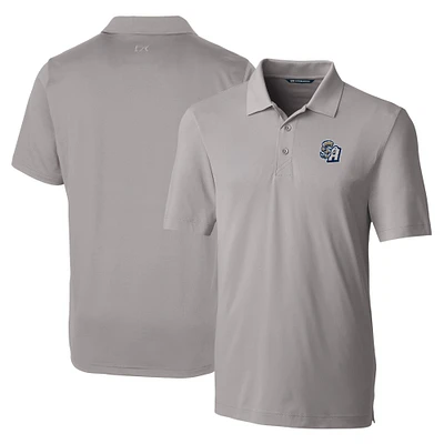Men's Cutter & Buck Gray San Antonio Missions DryTec Forge Stretch Polo