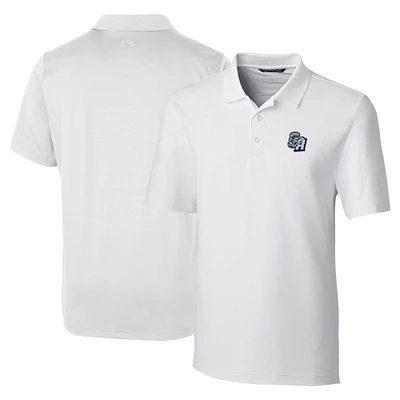 Men's Cutter & Buck White San Antonio Missions DryTec Forge Stretch Polo