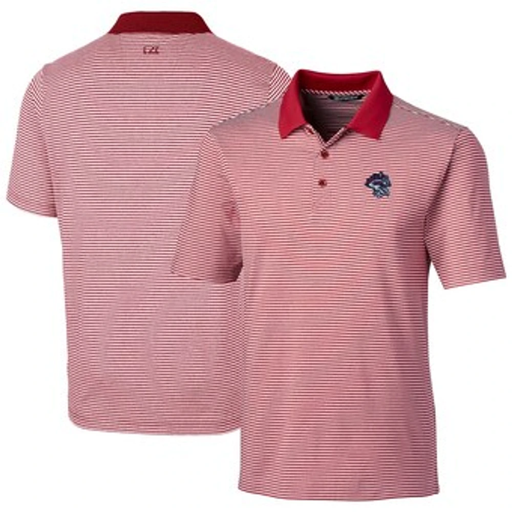 Men's Cutter & Buck Binghamton Rumble Ponies Forge Tonal Stripe Stretch Polo