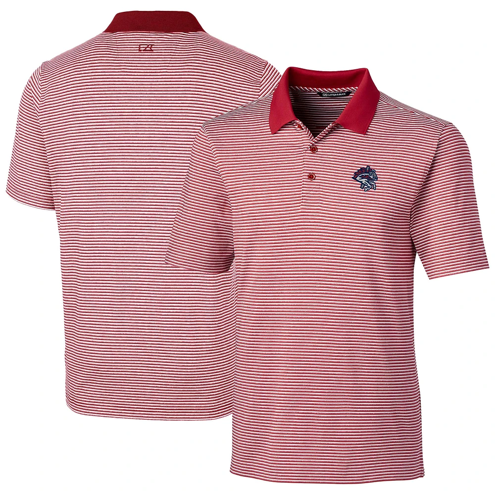 Men's Cutter & Buck Binghamton Rumble Ponies Forge Tonal Stripe Stretch Polo