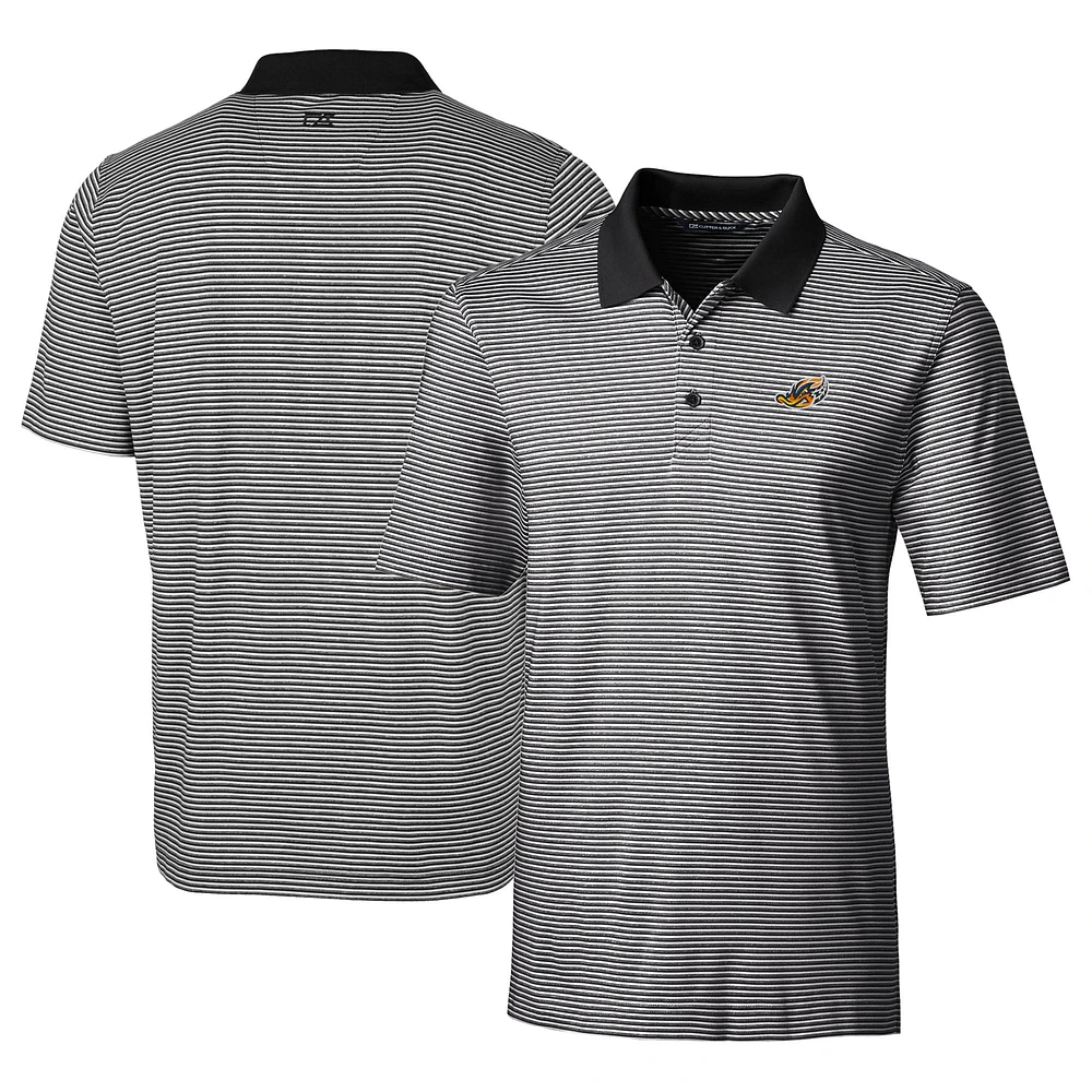 Men's Cutter & Buck Akron RubberDucks Forge Tonal Stripe Stretch Polo