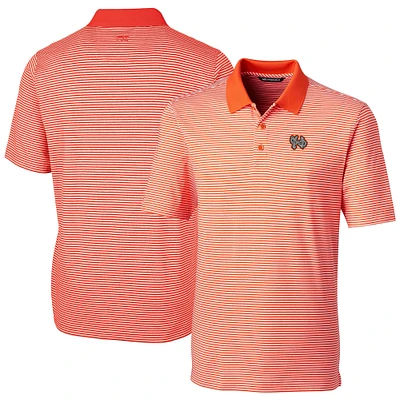 Men's Cutter & Buck Norfolk Tides Forge Tonal Stripe Stretch Polo