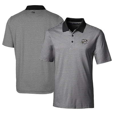 Men's Cutter & Buck Omaha Storm Chasers Forge Tonal Stripe Stretch Polo