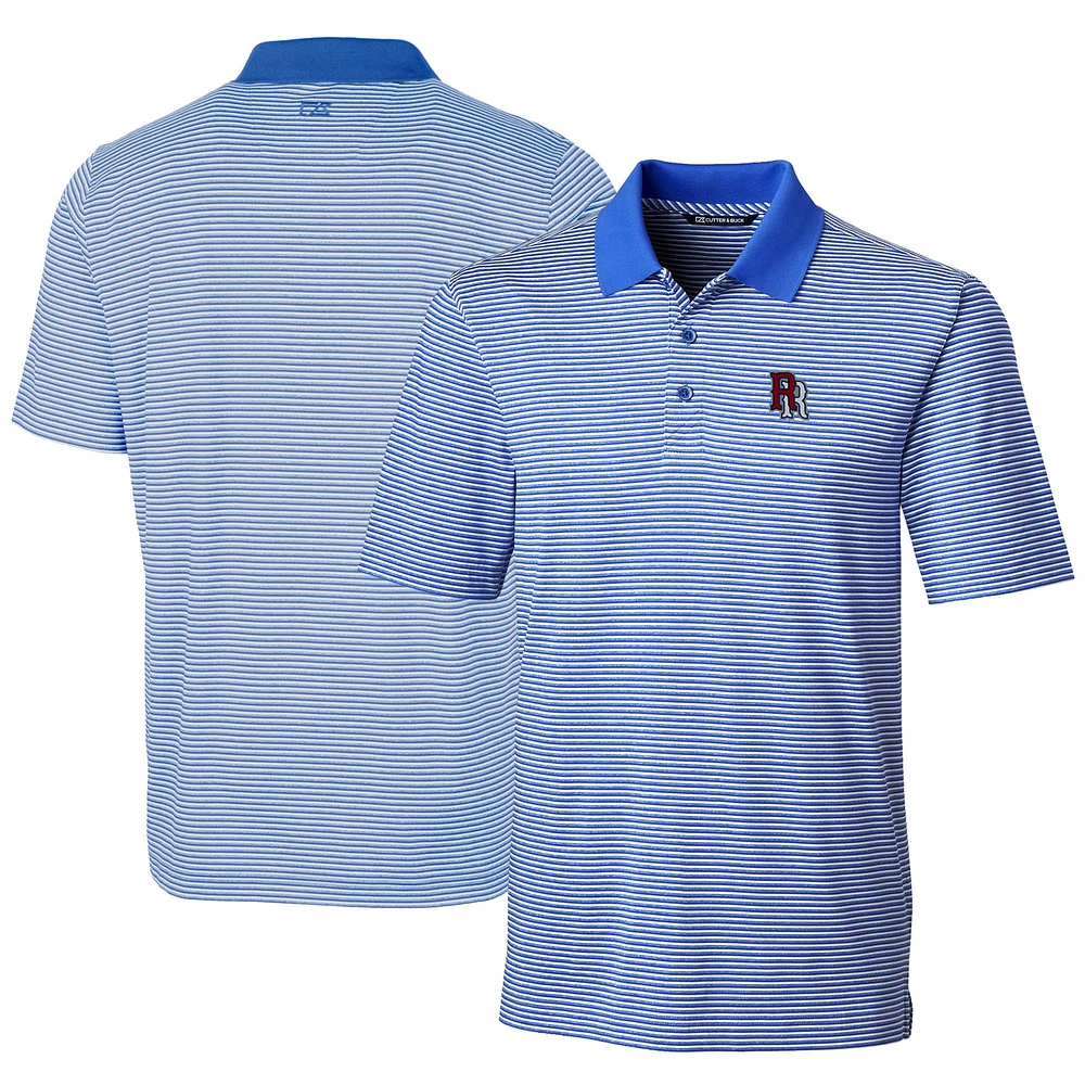 Men's Cutter & Buck Round Rock Express Forge Tonal Stripe Stretch Polo