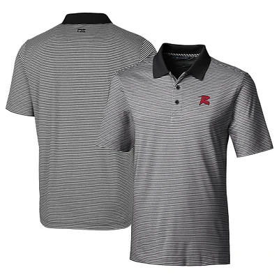 Men's Cutter & Buck Richmond Flying Squirrels Forge Tonal Stripe Stretch Polo