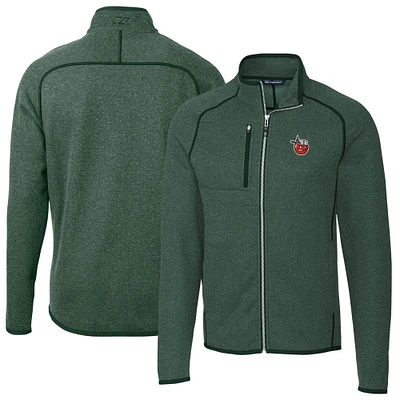Men's Cutter & Buck Heather Fort Wayne TinCaps Mainsail Sweater-Knit Full-Zip Jacket