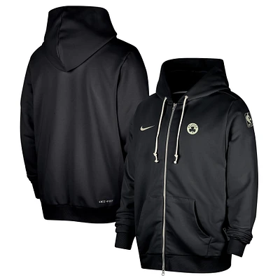 Men's Nike Black Boston Celtics Authentic Standard Issue Full-Zip Hoodie Jacket
