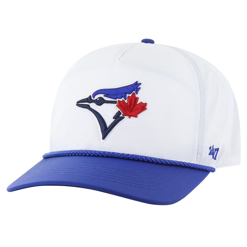 Men's '47 White Toronto Blue Jays Mulligan Breakfast Ball Hitch Adjustable Hat