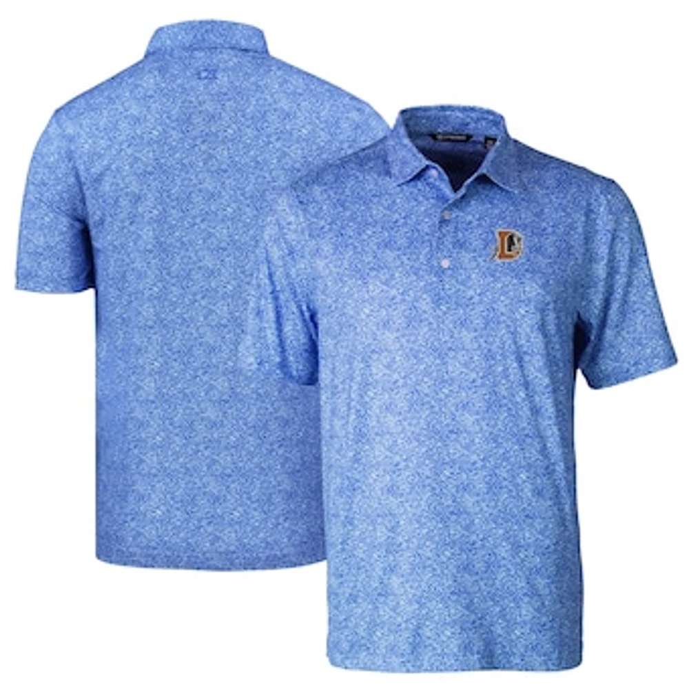 Men's Cutter & Buck Durham Bulls DryTec Pike Constellation Print Stretch Polo