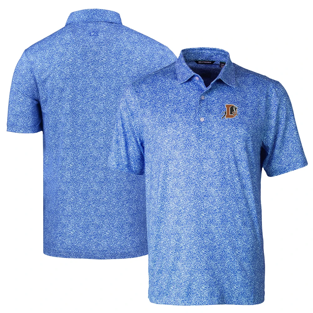 Men's Cutter & Buck Durham Bulls DryTec Pike Constellation Print Stretch Polo