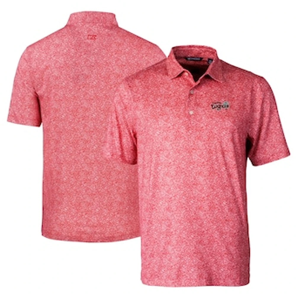 Men's Cutter & Buck Lansing Lugnuts DryTec Pike Constellation Print Stretch Polo