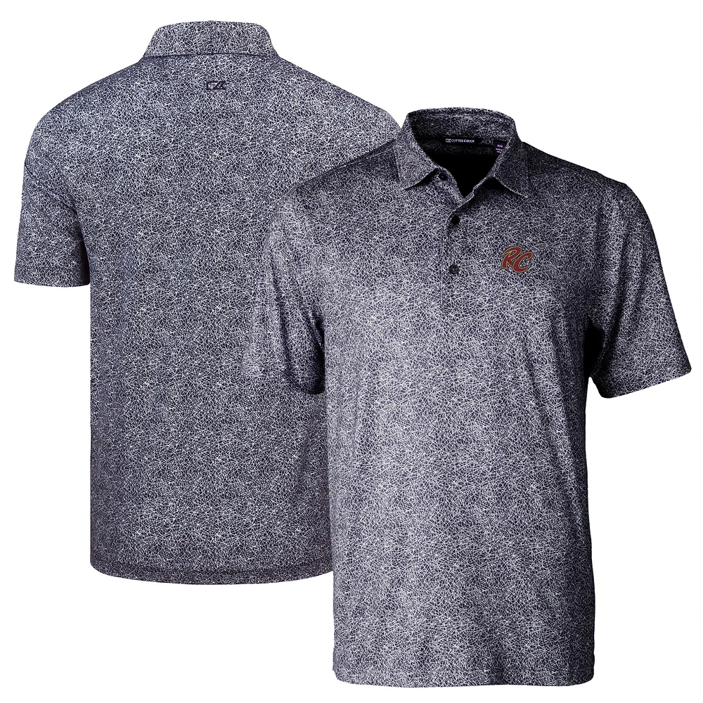 Men's Cutter & Buck Sacramento River Cats DryTec Pike Constellation Print Stretch Polo